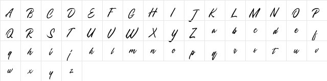 Townsquare FREE Regular  glyph index