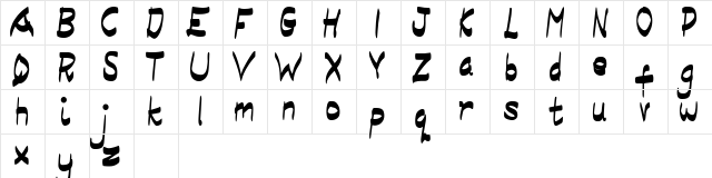 Aisyah Regular  glyph index