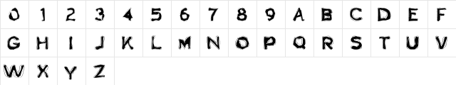 Boogaloo 1.0 Regular  glyph index