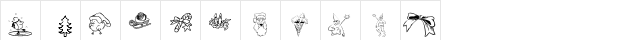 KR Christmas Jewels 2005 3 Regular  glyph index