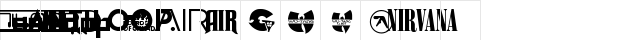 Bands & Artists Regular  glyph index
