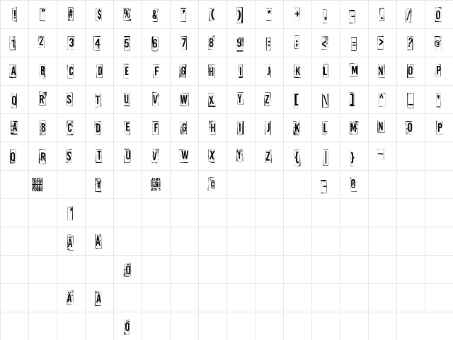 A Box For 3 Regular  glyph index