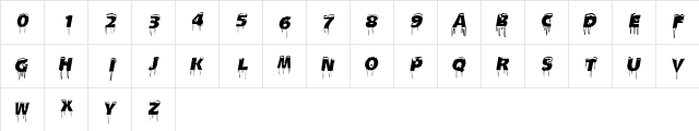 Ice Caps Regular  glyph index