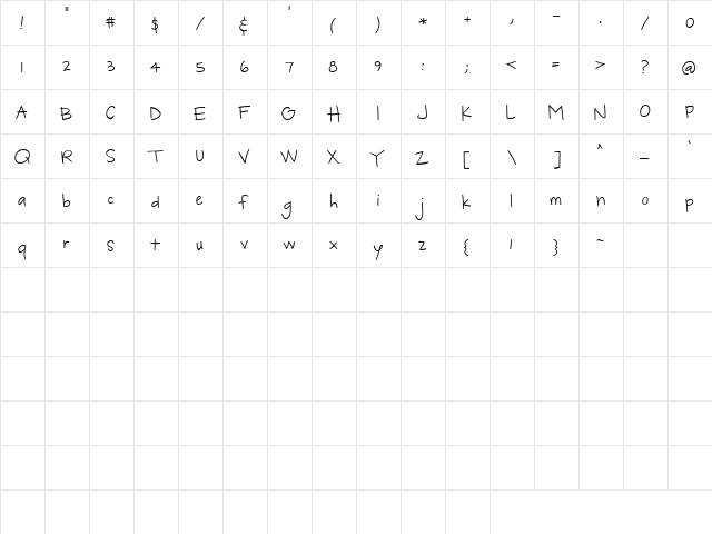 CK Jot Regular  glyph index