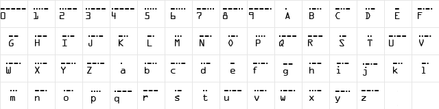 MC morse_US_Navy_Bugle_1920 S Regular  glyph index