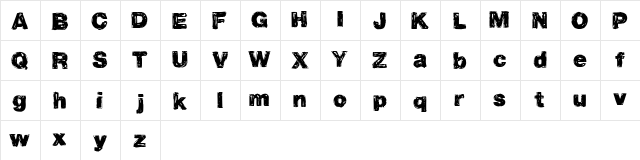 Vtks Propriedade Regular  glyph index