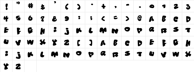 Vitamin Regular  glyph index