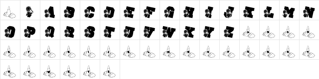 LMS School Spirit Regular  glyph index