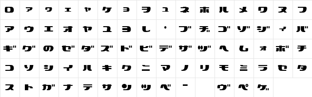 happy frame  glyph index