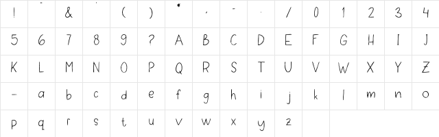 School Build Regular  glyph index
