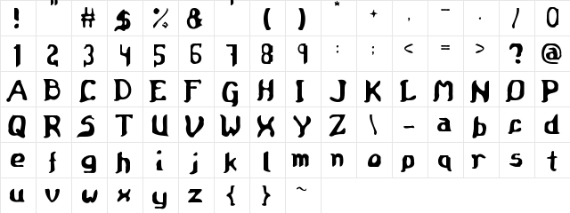 Medieval Scroll of Wisdom Regular  glyph index