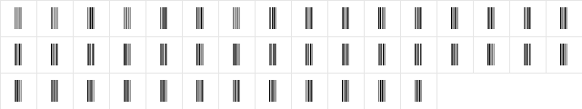 Code-39-20 Normal  glyph index