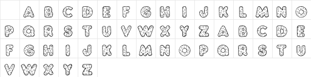 101! Polka Regular  glyph index