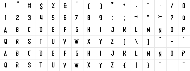 Dealer Strikes Straight Regular  glyph index