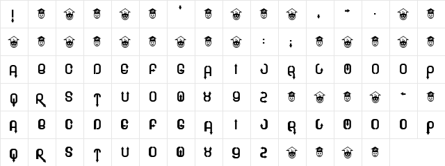 Old Signs Regular  glyph index