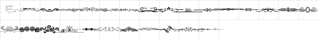 Seperates Regular  glyph index