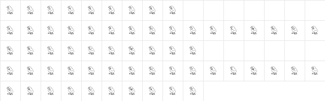 Top Valley Scene Regular  glyph index