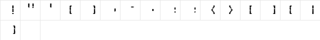 Commuter Regular  glyph index
