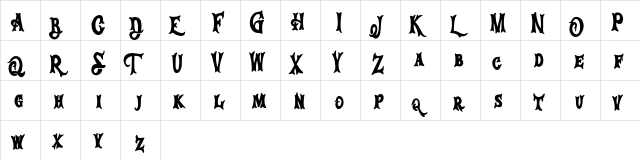 Emogine FREE Regular  glyph index