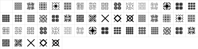 Seamless Patterns Demo  glyph index