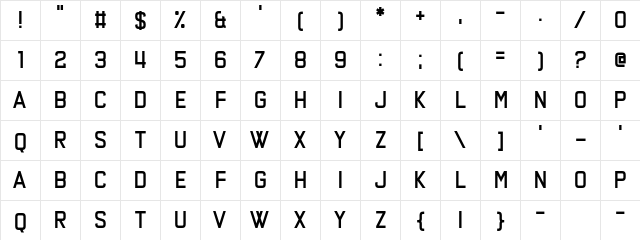 Say the Words Regular  glyph index