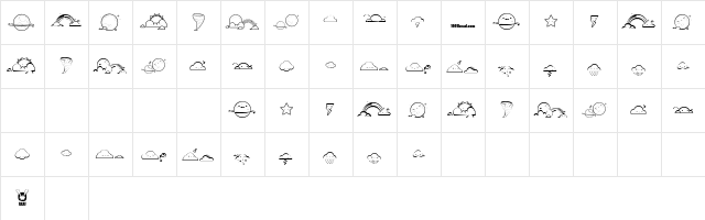 Toy Cloud Toy Cloud  glyph index