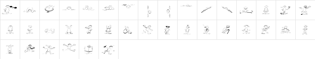 Fred-Fat Regular  glyph index