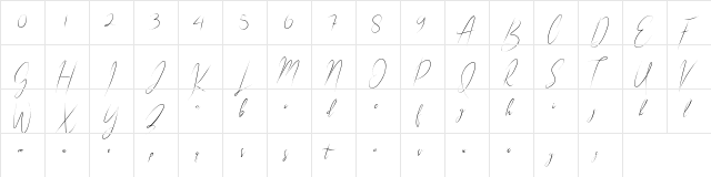 Indonesia Island Regular  glyph index