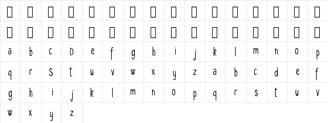 Seryfan Demo  glyph index