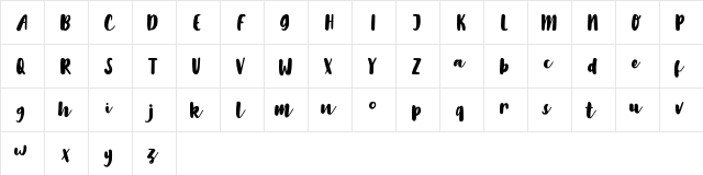 LilyWhite LilyWhite  glyph index