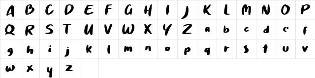Winttra Wonsy Regular  glyph index
