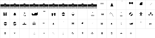 Hello Christmas Icon Fill Trial Regular  glyph index