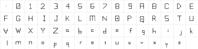 Wumpus Regular  glyph index