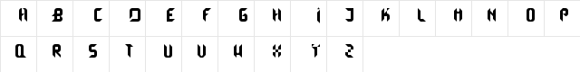 Mettawars Regular  glyph index