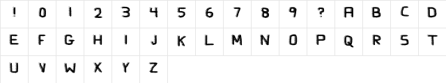 El Scorcho Regular  glyph index