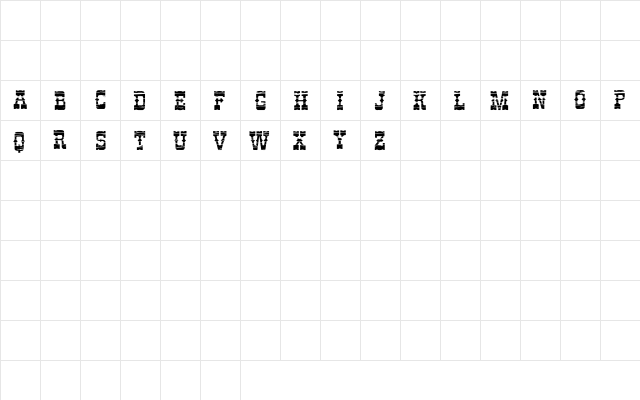 Perdido Demo Regular  glyph index