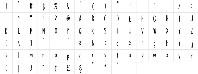 Veritas Christmas Regular  glyph index