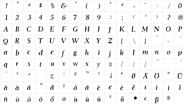 JacksonvilleOldStyle.fog fog  glyph index
