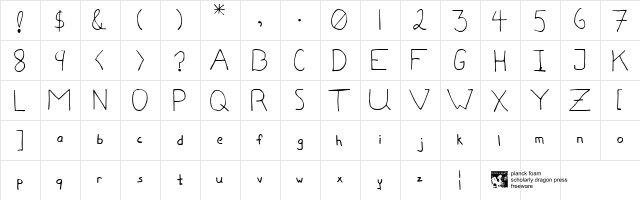 sfd0020 Regular  glyph index