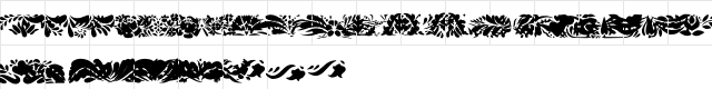 Folk Art Dividers Regular  glyph index