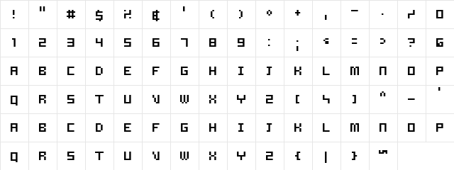 Samson Regular  glyph index