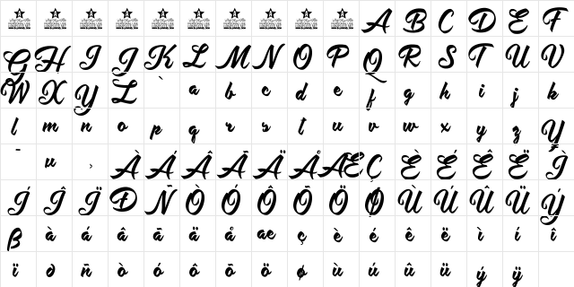 Antidote Personal Use Regular  glyph index