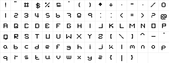 Swanny Real Regular  glyph index