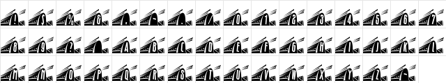 TFFinny Medium  glyph index