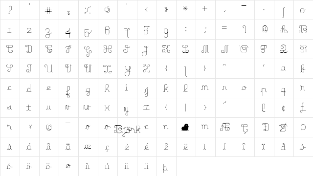 Family Tree Family Tree  glyph index