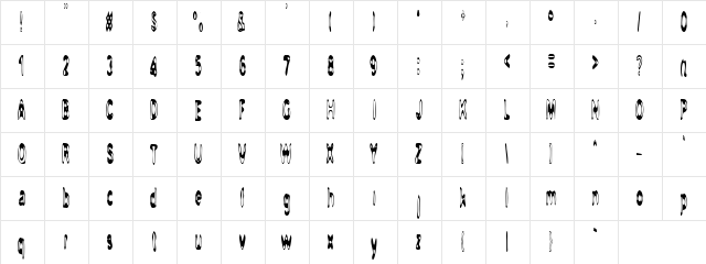 Parpuvada Regular  glyph index