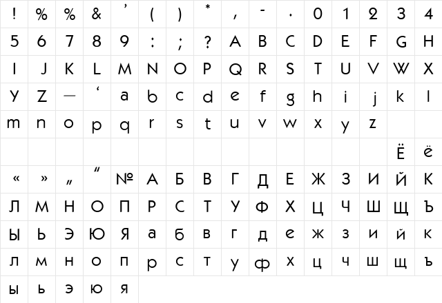 font328 Regular  glyph index