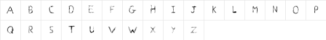 Faraday Normal  glyph index