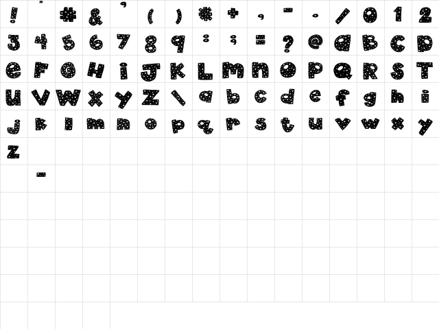 2Peas 4th of July 2Peas 4th of July  glyph index