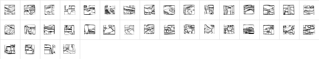 Deskspace_2 Regular  glyph index